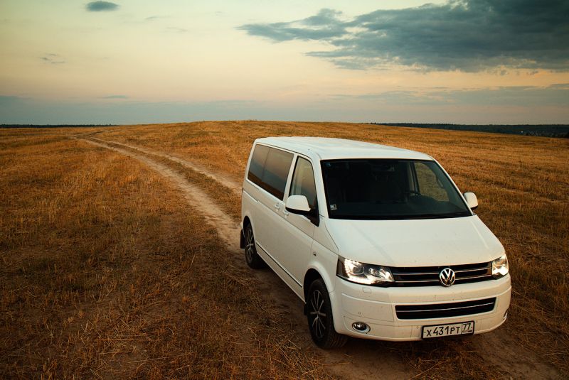 Volkswagen Transporter T5: фото микроавтобуса вне асфальта Volkswagen Transporter T5: фото микроавтобуса вне асфальта
